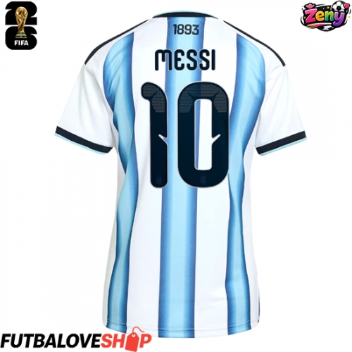 Dres Argentína Lionel Messi #10 Domáci pre Ženy MS 2026 Krátky Rukáv